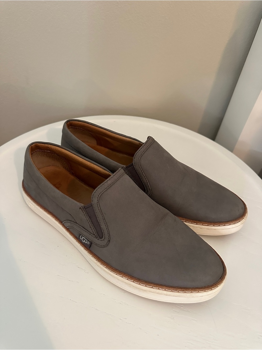 UGG Slip-On Loafers in Gray and White